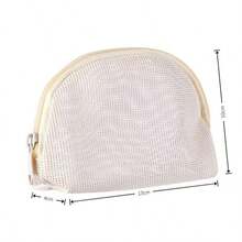 Bolsa de maquillaje de malla transparente para mujer, de doble capa, gran capacidad, de alta calidad, para viaje, cosméticos y artículos de tocador - Multicolor - Ver 7