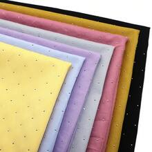 Hotfix Rhinestone Crystals Polyester Fabric For DIY Crafts Material For Quilting, Pillow Making, Clothing, Gift Wrapping, Home Decor, Clothing Customization | Cheerful Design | Durable Fabric, DIY Wallet Making - Default - View 2