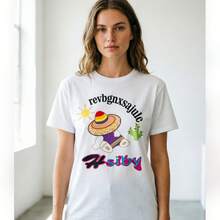 Unisex T-Shirts, Tops, Men's T-Shirts, Women's T-Shirts, Printed T-Shirts, Short-Sleeved T-Shirts, Modern And Casual. - 白色 - 查看 10