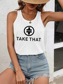 Black Cross Pattern Print Design, Simple And Fashionable,  And Individual Street Style Pattern Print - White - View 1