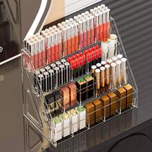 1pc 3-Tier/4-Tier/5-Tier New Desktop Storage Organizer Box, Stackable A4 Paper Stationery Toy Luxury Desk Cosmetic Storage Box, Lipstick Lip Gloss Vertical Storage Rack, Acrylic Display Stand, Tiered Cosmetic Shelf, Vanity Storage Box - Multicolor - View 6