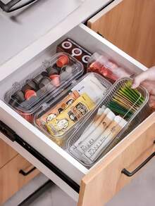 24/6/1set Transparent Nail Storage Box, Suitable For Storing False Nails, Nail Tips, Nail Display Box, Artificial Nails, Nail Tools, Nail Files, Desktop, Cosmetics, Vanity Accessories, Jewelry Box, Makeup Brushes, Holiday Gifts School Supplies - Storage Box - View 5