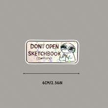 Don't Open My Sketchbook Notebook Funny Cover Sticker Water Bottle Sticker, Funny Stickers, Cute Stickers, Laptop Sticker, Stickers, Sticker For Laptop School Supplies - Star Film - View 6