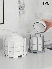 1 cái Giá để bát có thể mở rộng trên bàn bếp Giá để cốc thoát nước bằng nhựa Tủ đựng đồ ăn Giá để đồ ăn - Nhiều màu - Xem 11