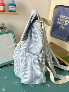 New Women's Backpack, Popular Handbag, Versatile Large Capacity Student Bag - Blue - View 4