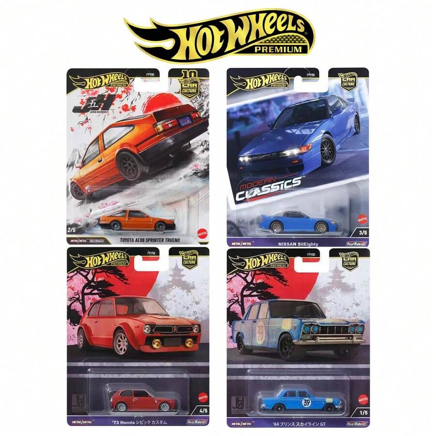 Kalender Hot Wheels Modern Classics AE86 GT Honda Civic Model Mobil Paduan Realistis Mobil Sport Kecil Budaya Mobil Edisi Label Emas - MultiWarna - View 1