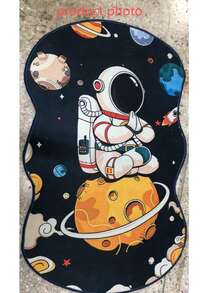 1件宇航员冥想外星人水晶绒地毯，科幻风格。加厚地毯，装饰地毯，卧室装饰，小地毯，地毯，家居装饰，客厅地毯，小型客厅地毯，卧室地毯，客厅家居装饰，户外地毯，可水洗地毯 - 多色 - 查看 4