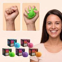 Schylling Colorful Transparent Cube Stress Ball: Suitable For Teenagers And Office Workers, Perfect For Classroom, Party, Gift Bag Fillers, Gift Giving - Multicolor - View 4