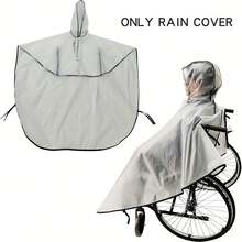 Hooded Waterproof Raincoat, Suitable For Wheelchair Users, Raincoat For People With Disabilities - 1. Wheelchair Raincoat - View 1