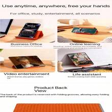 Silicone Desktop Phone Holder, Flexible Foldable Deformable Slouchy Stand, Travel Accessory For Office Desk, Silicone Flexible Phone Stand For All Mobile Devices, For Travel, Home, Car, Airplane, Treadmill, Tablet, Orange Portable Phone Holder - Multiple Styles - View 12