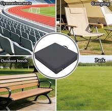 Portable Stadium Seat Cushion 3.15" Thick Waterproof Bleacher Pad With Handle For Outdoor Sports And Events - Gray 1pcs - View 7