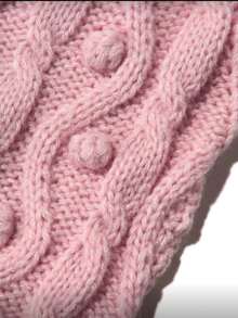 Haustier-Pullover mit hohem Kragen, weiches Material, leicht, atmungsaktiv, süßer Pompon-Strickpullover, geeignet für Katzen und kleine bis mittelgroße Hunde - Pink - Übersicht 5