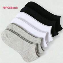 10/20 Pairs Unisex Boat Socks, Solid Color, Odor-Resistant, Summer Short Socks, Casual Low-Cut Socks, Gift Socks, Autumn/Winter/Spring/Summer Styles (20/12/10/6 Pcs) - Multicolor - View 13