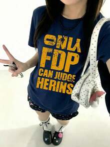 Women T-Shirts - Navy Blue 3 - View 1