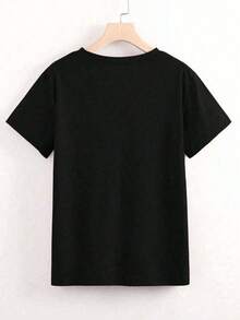 Payera Tipo Overize Etapada Para Ujer Y Caricatura De Taquero Preparado Tropo A Pator, Con Diseño Divertido "Taquero Ucho" Idea Para Un Ook Caua Y Con Huor Mexicana. QZTK - 黑色 - 查看 2