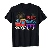 Big Brother Train T-Shirt For Toddlers And Babies - 彩色 - 查看 1