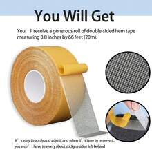 Cinta adhesiva de tela fuerte 5000-15000mm/rollo, cinta de dobladillo sin corte multiusos sin rastro para pantalones y mangas, adecuada para tela y ropa, cinta adhesiva autoadhesiva sin costura, cinta de doble cara resistente, cinta para alfombras, cinta para paredes, cinta de doble cara, esencial para el hogar, cinta de doble cara, rollo de cocina, papel tapiz autoadhesivo, cinta de doble cara, suministros de reparación, fundas para asientos de automóvil, suministros de cocina - A - Ver 2