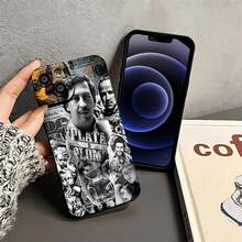 Funda para móvil con diseño de collage vintage, compatible con Samsung, Apple, VIVO, OPPO,  y Honor. Fabricada en TPU, ofrece protección contra golpes y caídas. Un regalo ideal para amigos y familiares. - Negro - Ver 4