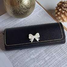 Fashionable Bow Decor Glasses Case, Suitable As A Gift For Friends - Multicolor - View 3
