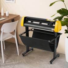 Vinyl Cutting Machine, Cutting Plotter With Maximum Paper Feed Of 34 Inches / 870 Mm, LCD Screen Printer With Automatic Contour Cutting For Camera, With Stand, Adjustable Force And Speed For Sign Making - 查看 9