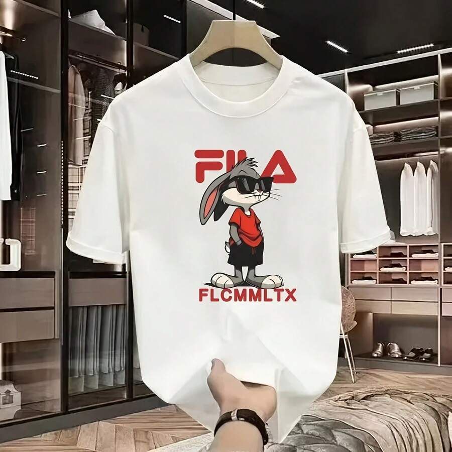 Camisetas de Marca de Lujo con Estampado de Letras para Hombre y Mujer, Camisetas de Manga Corta, Ropa Masculina de Alta Calidad, Estilo Urbano, Novedad 2026 - Multicolor - Ver 1