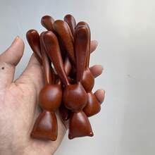 1個手持式多功能按摩器,兔子造型純木材質,適用於眼周、鼻子、頭部與頸部放鬆,創意手柄設計,小眾床頭裝飾,適合作為女性朋友與長輩的生日禮物 - 多色 - 查看 3