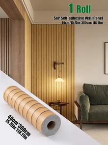 Brodark 1 Roll 40*300cm PVC Self-Adhesive Wallpaper, Faux Plaid Background, Waterproof Bedroom Wall Decor - Number Of Rolls - View 15