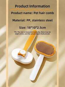 Multifunctional Pet Grooming Comb, Gentle Pet Deshedding Brush, Suitable For Cats And Dogs, One-Click Undercoat Removal Pet Grooming Tool - View 7