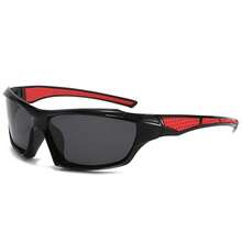 1 Pair/3 Pairs Minimalist Unisex Fashion Sports Cycling Glasses, Suitable For Street Style, Outfit Matching, Party, Hiking, Camping, Gift For Best Friend, Boyfriend, Holiday - Red and Gray - View 5