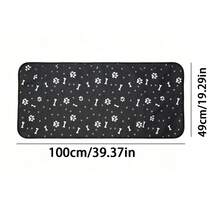 Alfombrilla para mascota de doble capa resistente al desgaste con patrón de tela Oxford para asiento de pasajero de coche - Multicolor - Ver 7