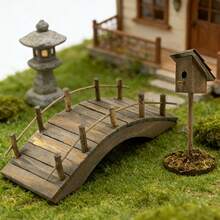 Modelo de puente en miniatura a escala 1:12, decoración de puente de arco estilo desgastado, modelo de puente mini, decoración de jardín, adorno de paisaje en miniatura - Puente de arco pequeño - View 6