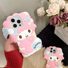Kawaii Sanrio Cartoon My Sweet Piano My Melody Phone Case For  17 16 Pro Max 15 14 13 12 Pro Max Soft Silicone Cover.Holiday Accessories. Phone Case Kuromi Junk Phone Case - 粉色 - 查看 7