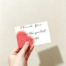 Mini Custom Heart Greeting Cards, Multiple Heart Patterns Available, Personalized Thank You & Decor Cards For Wedding, Birthday, Christmas, Valentine's Day And All Party Occasions - Customized Thank You Cards - View 5