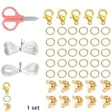 1set Beaded Accessories Materials/3set Gift Box/100pcs Loose Beads/1320pcs Faux Pearl Loose Beads Set, Set For Handmade DIY Jewelry Bracelet Necklace Earrings Phone Chain Accessories Craft Beading Material Box (Random Color) - Multicolor - View 12