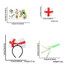 Set de Animación para Partidos de Fútbol Mundial, Diadema y Pin con Banderas de Varios Países, Accesorios para Aficionados - Estilo 5 - Ver 18