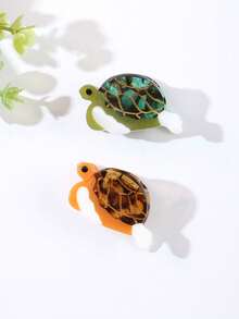1/3pcs Cute Acetate Turtle Hair Claw Clips, Elegant Back-Of-Head Bun Hair Clips, Personalized Animal Hair Claw For Girls, Half-Up High Ponytail Seamless Hair Clips, Suitable For Outings, Sports, Shopping, Parties, Beach, Vacation, Themed Events, Festivals, Performances, Fun Dress-Up Hair Accessories, Ideal Gifts For Valentine's Day, Anniversary, Birthday, Holidays - Multicolor - View 23