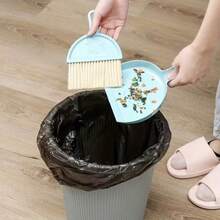1PC Mini Dustpan And Brush Set, Small Handheld Cleaning Broom, Desktop Keyboard Pet Hair Sweeping Tool, Portable Household Desk Cleaner For Home Office,Color & Style Sent Randomly - Desktop Broom - View 5