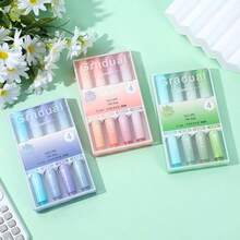 Gradient Fluorescent Highlighter Pens, High-Quality Colorful Marker Pens, Student And Meeting Marker Pens, Smudge-Resistant, Soft Tip Design, Large Capacity, Lightweight And Durable, Smooth Writing, Eye-Protection Highlighter Pens, Suitable For Note-Taking, Diary, Study And Office Scenes. - Multiple Styles - View 8