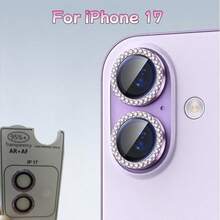 閃亮水鑽鏡頭保護膜,相容於 Apple 17/17 Air/17 Pro/17 Pro Max,鑲鑽水晶鏡頭膜附對位工具,鏡頭保護膜,鏡頭保護貼,鏡頭保護墊,快速簡易安裝,9H 硬度 + 金屬環,防刮防摔,時尚美觀精緻,智慧型手機配件,螢幕保護膜替代方案,時尚手機配件,現代手機保護殼,防刮膜,精密切割保護膜,金屬框保護膜,智慧型手機使用者,電子產品保護 - 彩色 - 查看 17