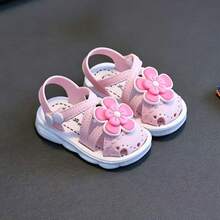 Vicvait Summer Mid-To-Large Children Indoor Baby Shoes, Kids Beach Shoes With Closed Toe - Pink - View 9