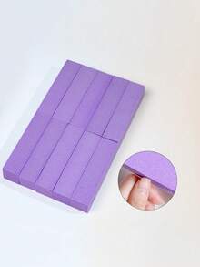 10piezas/30piezas/50piezas Bloques de esponja profesional para arte de uñas, herramienta multifuncional para el cuidado de las uñas, integra molienda, modelado, pulido y brillo, crea fácilmente efectos de arte de uñas de calidad de salón. Diseño de cuatro caras con diferentes granos de lija, se puede seleccionar según las necesidades: superficie gruesa para modelar las uñas, eliminar los bordes de piel muerta - Blanco - Ver 6