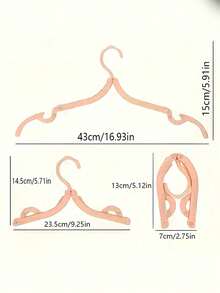 1/6/12pcs Random Color Foldable Hangers, Portable Travel Hangers, Suitable For Hanger Rods And Hangers, Space-Saving Vacation Essentials For Home And Travel - Multicolor - View 11