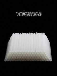 5pcs/10pcs/20pcs/30pcs/50pcs/80pcs/100pcs/150pcs Hot Melt Glue Sticks Set, For DIY Craft, Home General Repair, Festival Handicrafts. The Hot Melt Glue Sticks Have Good Adhesive Function, And Can Be Used For Bonding Wood, Metal, Glass, Flowers, Foam, Fabric, Leather, Ceramics, Decorations, Handicrafts, Electronic Products, Paper Products, Packaging, Photos, Office Paper And Most Plastic Applications.,Tool Accessories - White - View 3