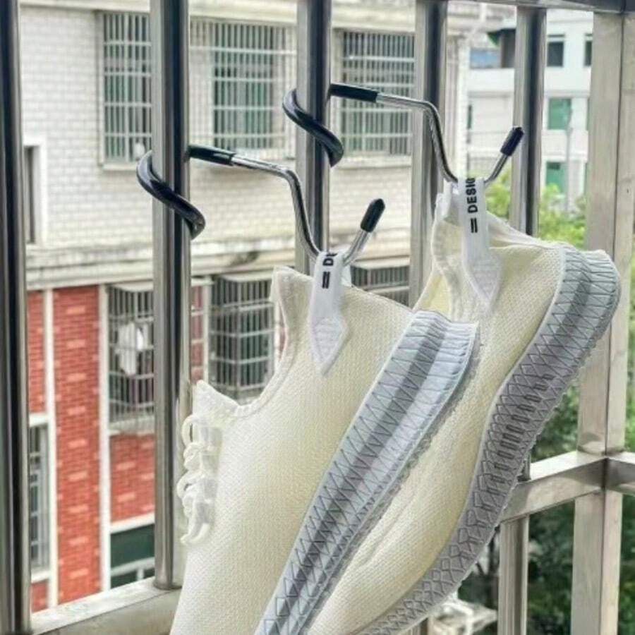 1pc/4pcs/5pcs No-Drill Tail Hooks, Camping Balcony Outdoor Stainless Steel Non-Slip Light Pole Tent Pole Storage Hanger Light Hooks - S-shaped Hooks - View 1