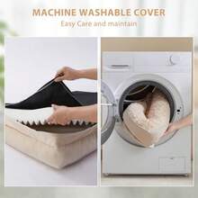 Camas ortopédicas para perros grandes impermeable sofá cama para perros con funda extraíble lavable cama grande para mascotas con forro impermeable y parte inferior antideslizante cama - 30,0 cm de largo x 20,0 cm de ancho x 6,5 cm de grosor - Ver 5