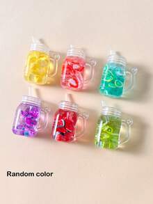 6 piezas/set colgante de bricolaje de bebidas de plástico al azar - Multicolor - Ver 4