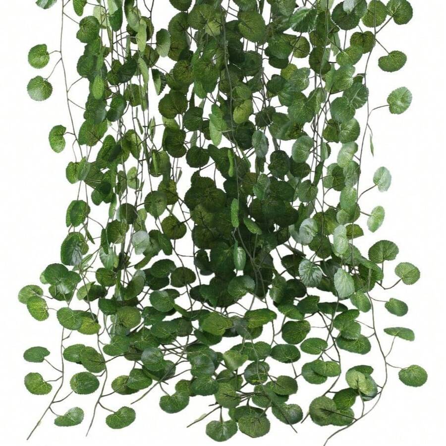 1/6/12/36 Pack Ivy Garland, Artificial Fake Ivy Leaves, Greenery, Hanging Vines, Plant Home Garden Decor, Poison Ivy Costume, Roses, Decorative Style, Party & Holiday Decor, Bedroom Accessories, Mother's Day Decor, Spring Decor, Valentine's Day - A - View 1