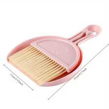 1PC Mini Dustpan And Brush Set, Small Handheld Cleaning Broom, Desktop Keyboard Pet Hair Sweeping Tool, Portable Household Desk Cleaner For Home Office,Color & Style Sent Randomly - Desktop Broom - View 9