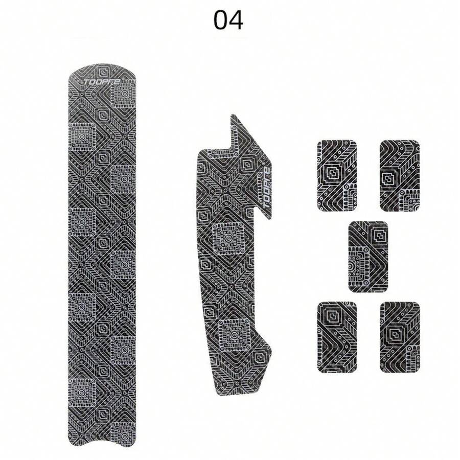 Mountain Bike Chain Protector, Mountain Bike Chain Care Sticker, Scratch-Resistant Protective Film For Folding Bike Frame, Rhino Sticker For Bicycle Chain. - Khaki - View 1