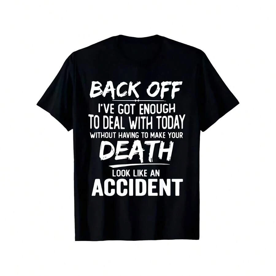 Funny T-Shirt For Men, Unisex T-Shirt For Women, Vintage Harajuku Cotton Casual T-Shirt With Round Neck, Meme Tops - 彩色 - 查看 1